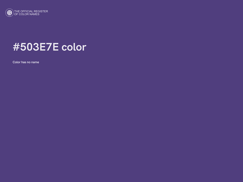#503E7E color image