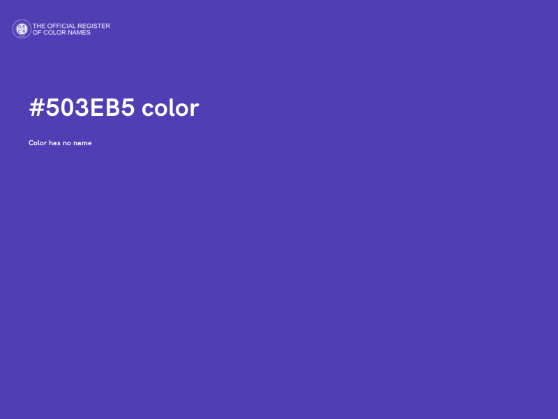 #503EB5 color image