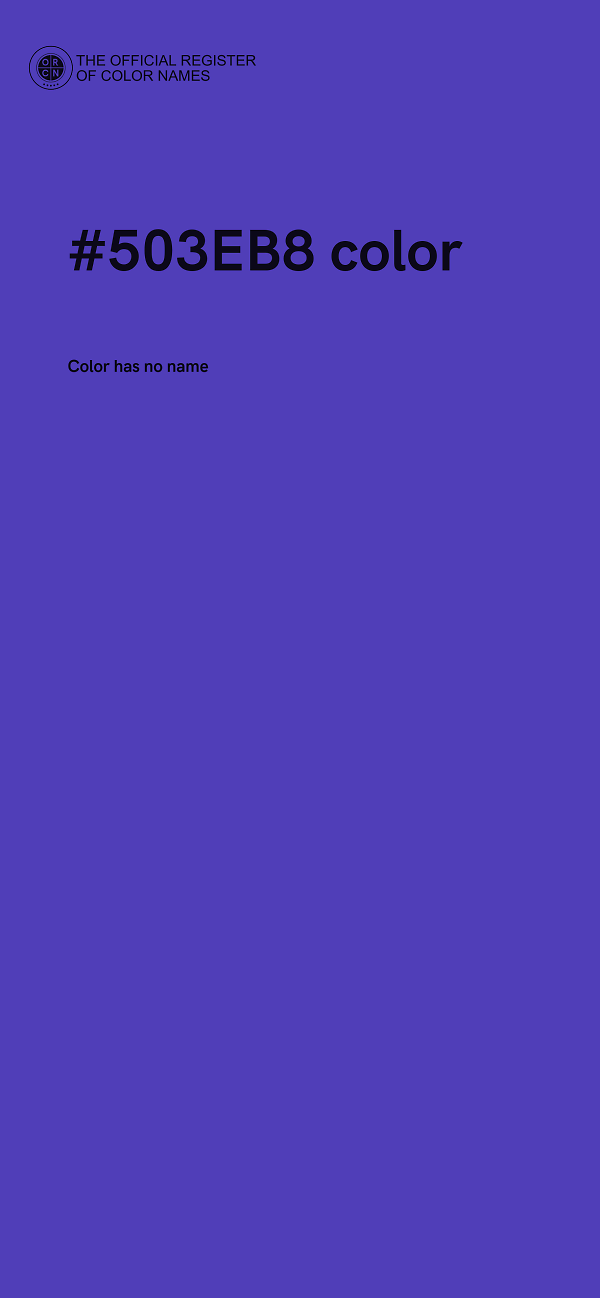 #503EB8 color image