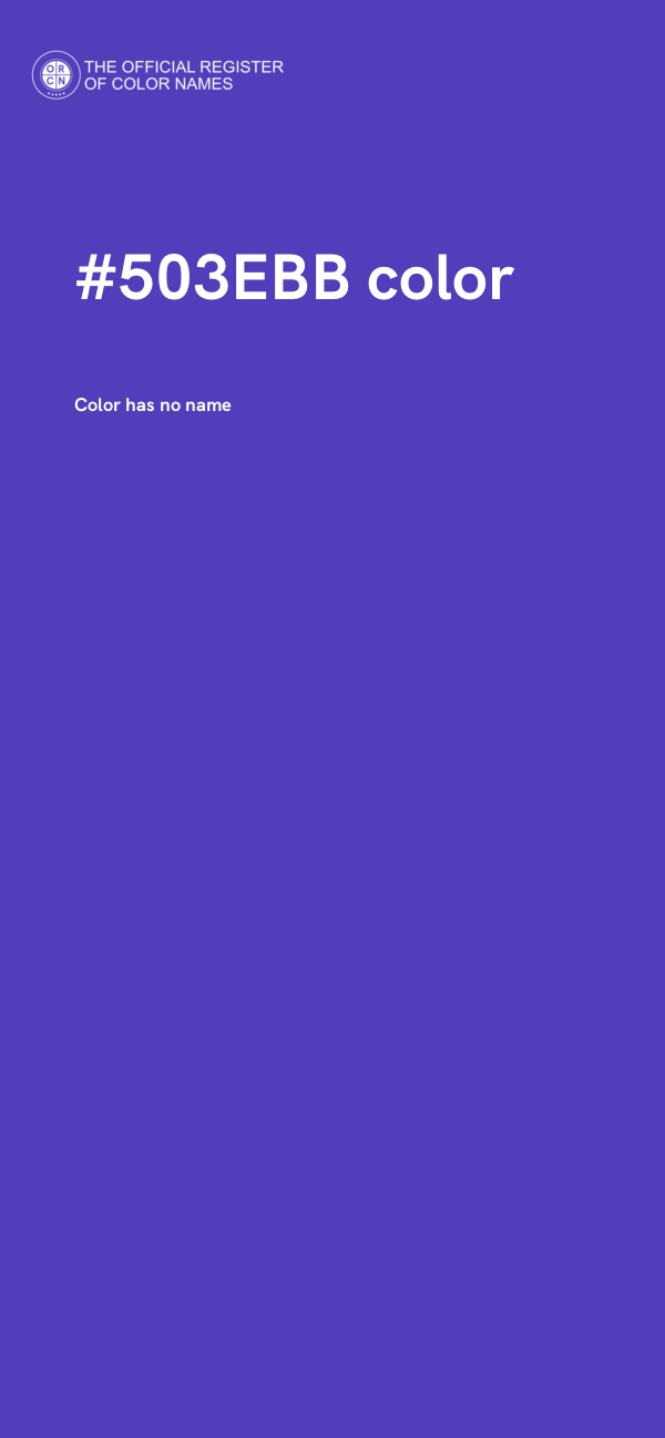 #503EBB color image
