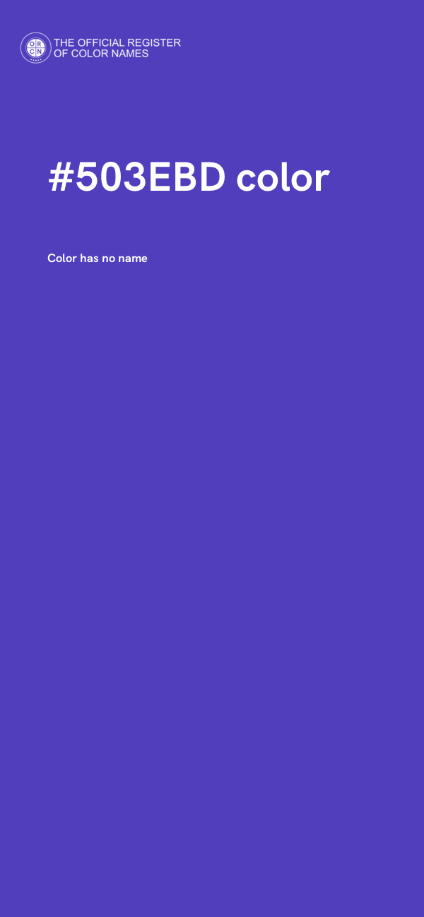 #503EBD color image