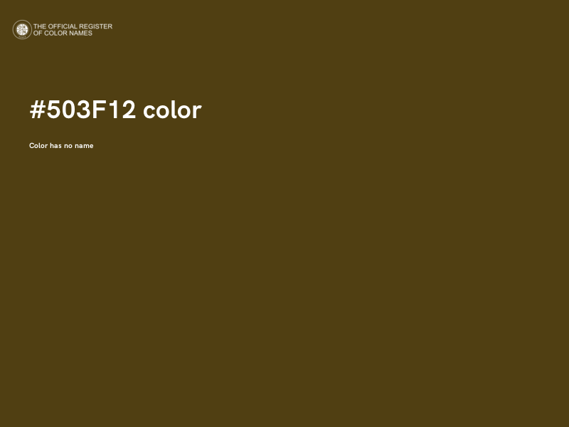 #503F12 color image