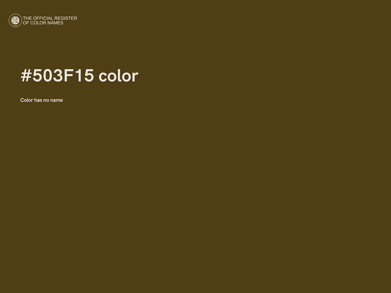 #503F15 color image