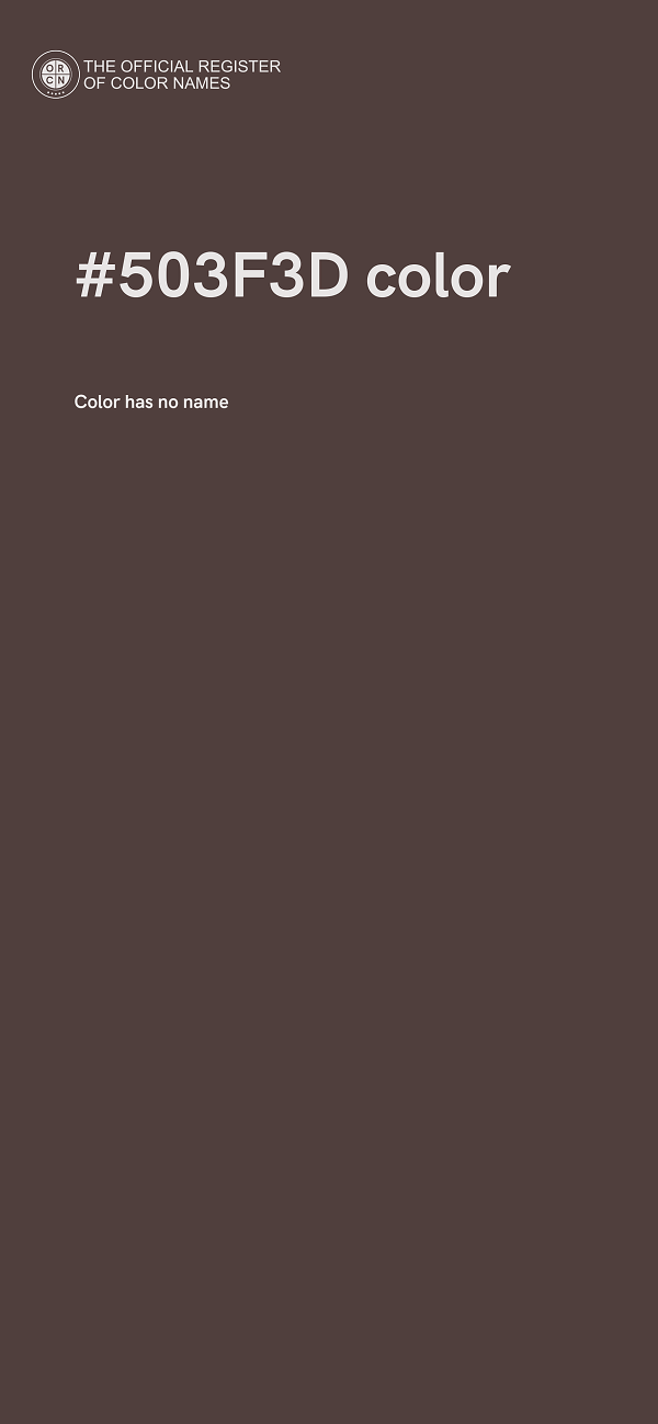 #503F3D color image