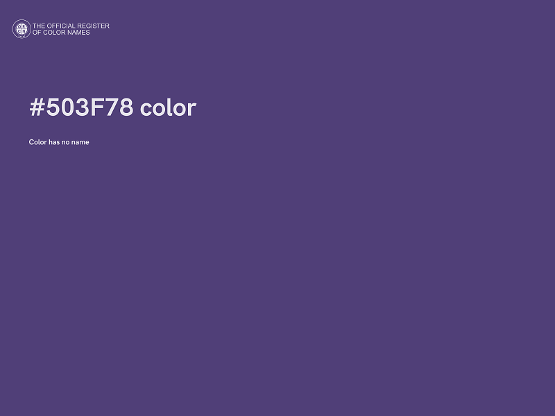 #503F78 color image