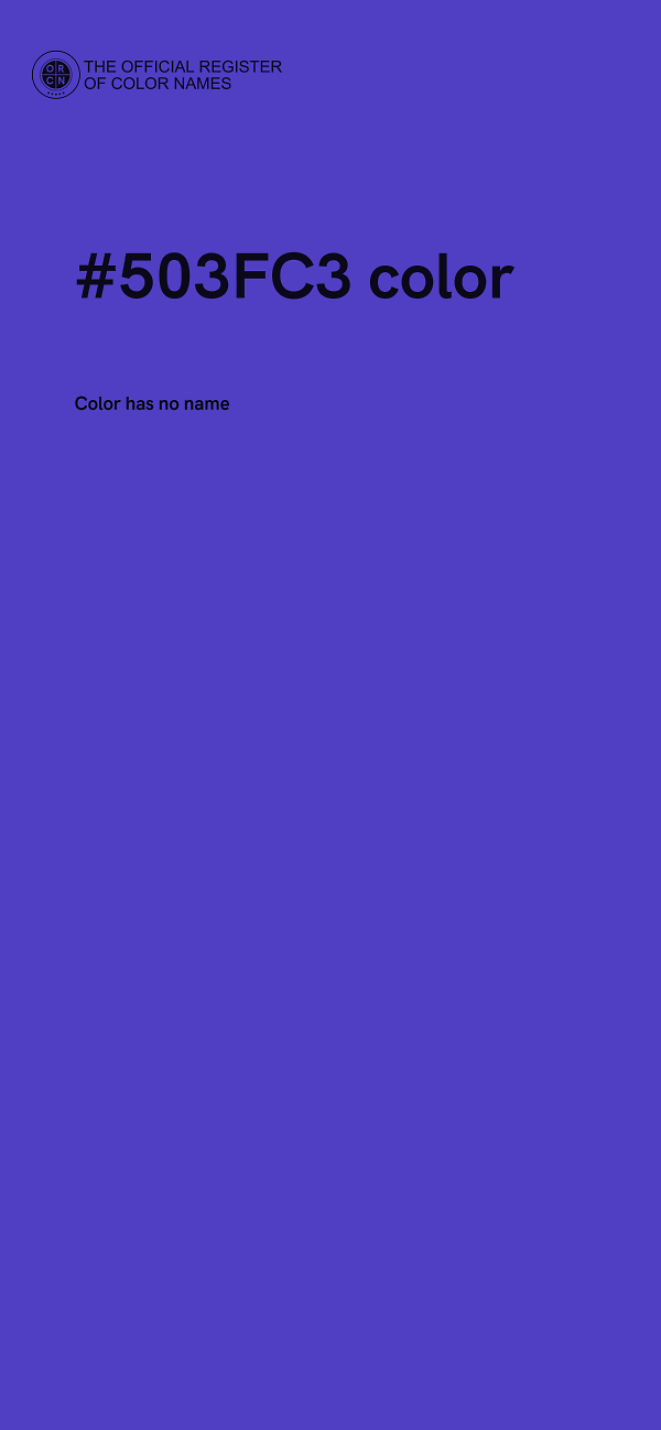 #503FC3 color image