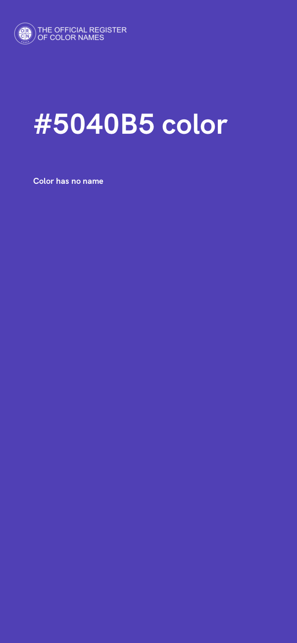 #5040B5 color image