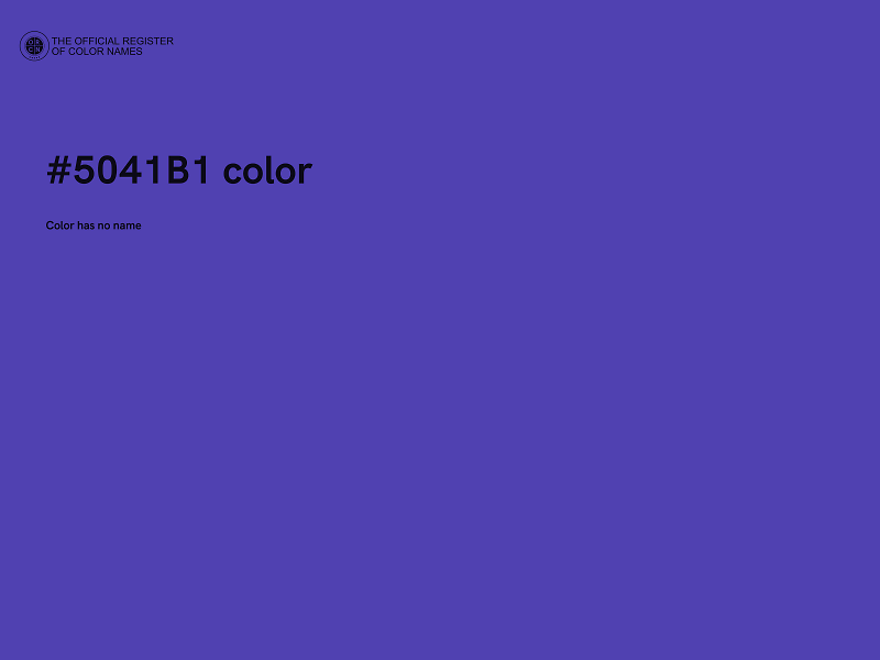 #5041B1 color image