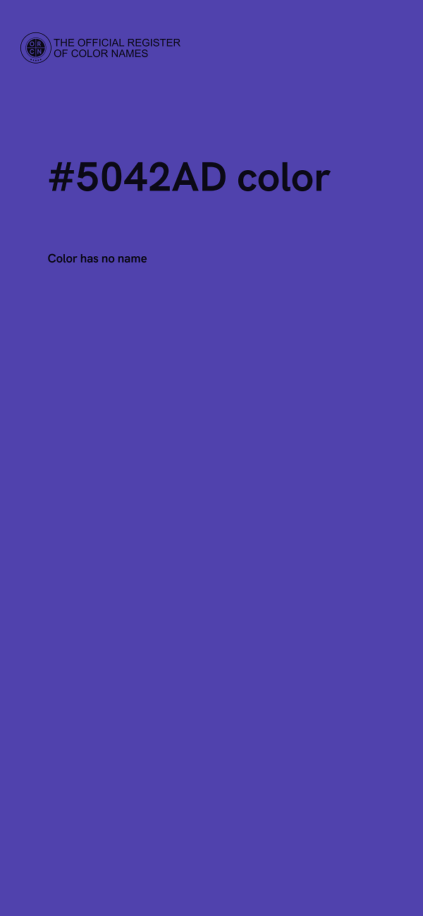 #5042AD color image