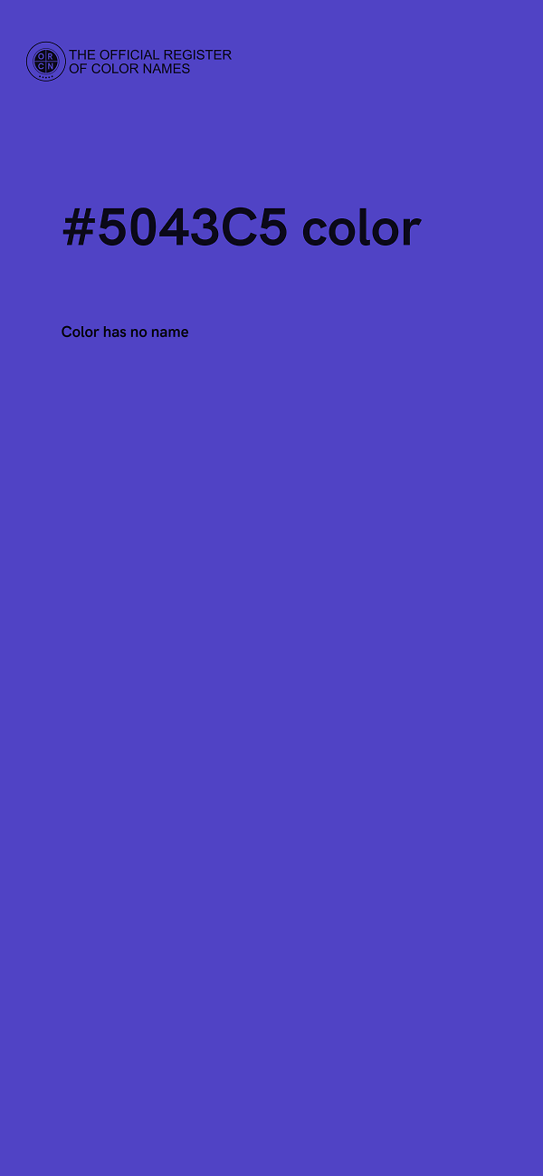 #5043C5 color image