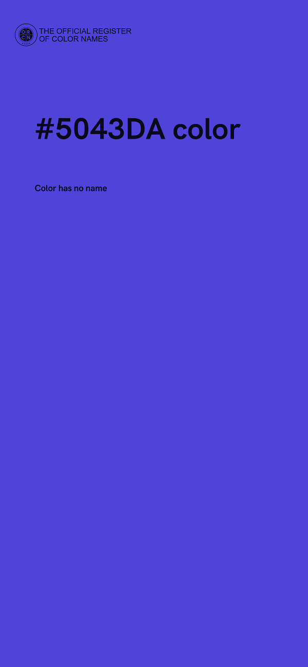 #5043DA color image