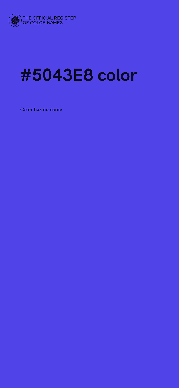 #5043E8 color image