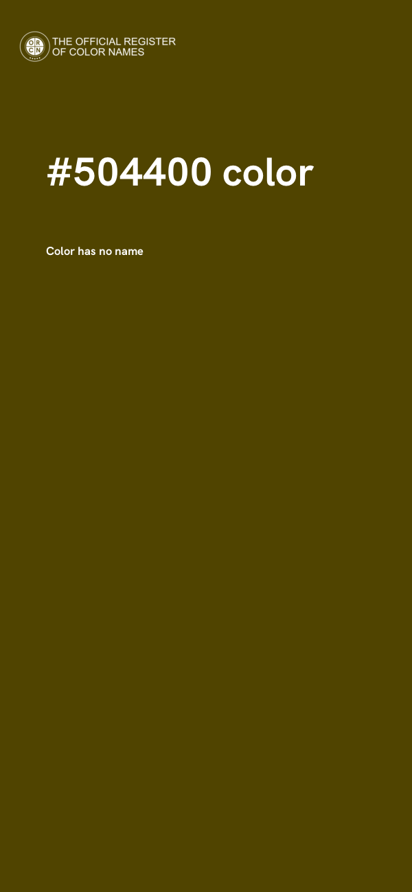 #504400 color image