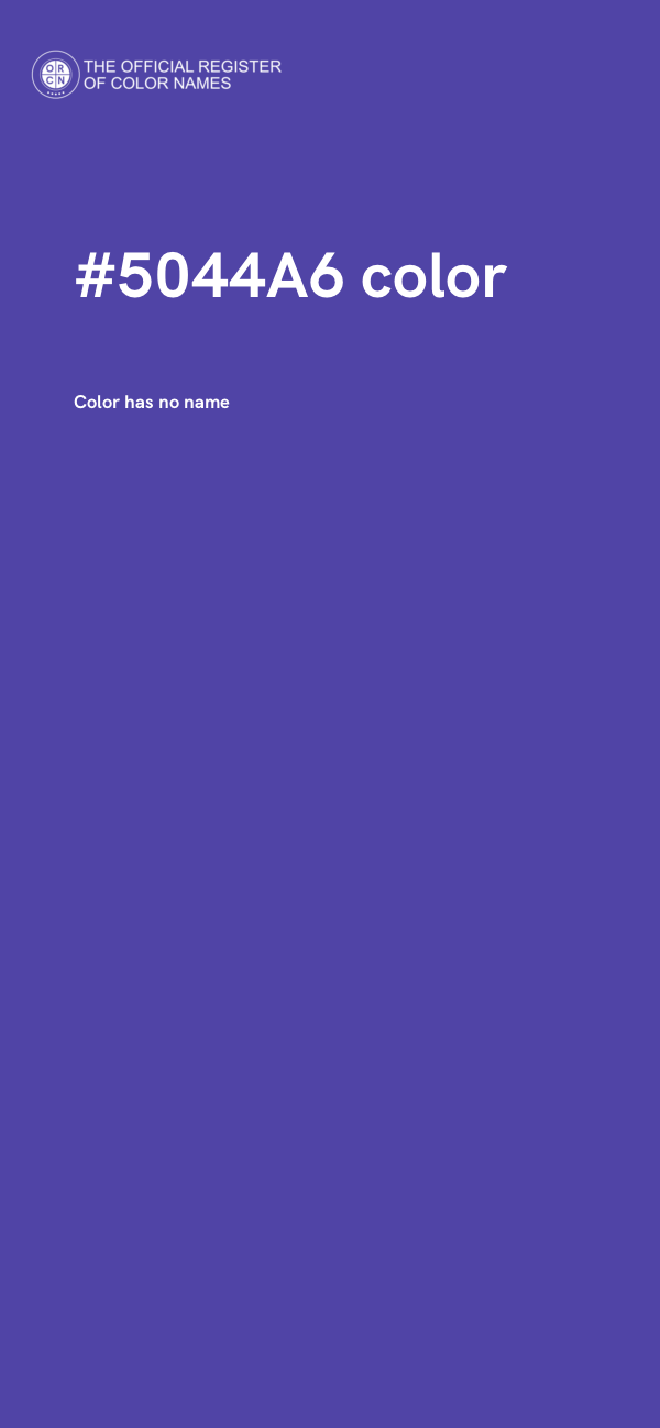 #5044A6 color image