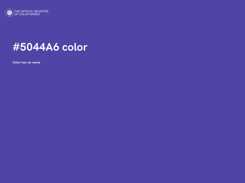 #5044A6 color image