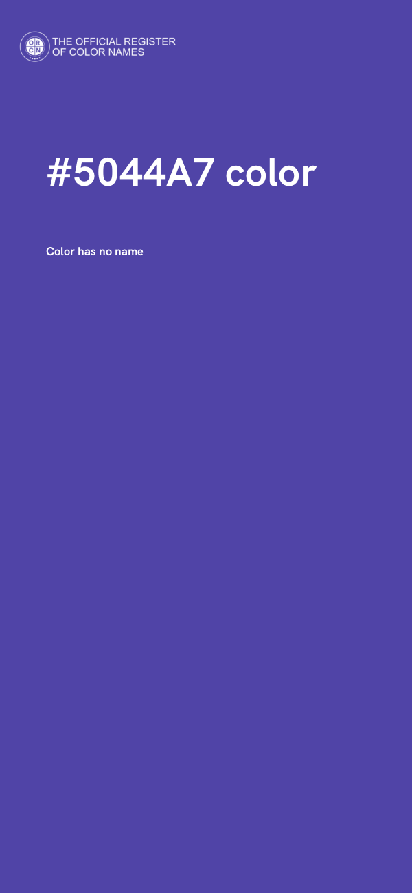 #5044A7 color image