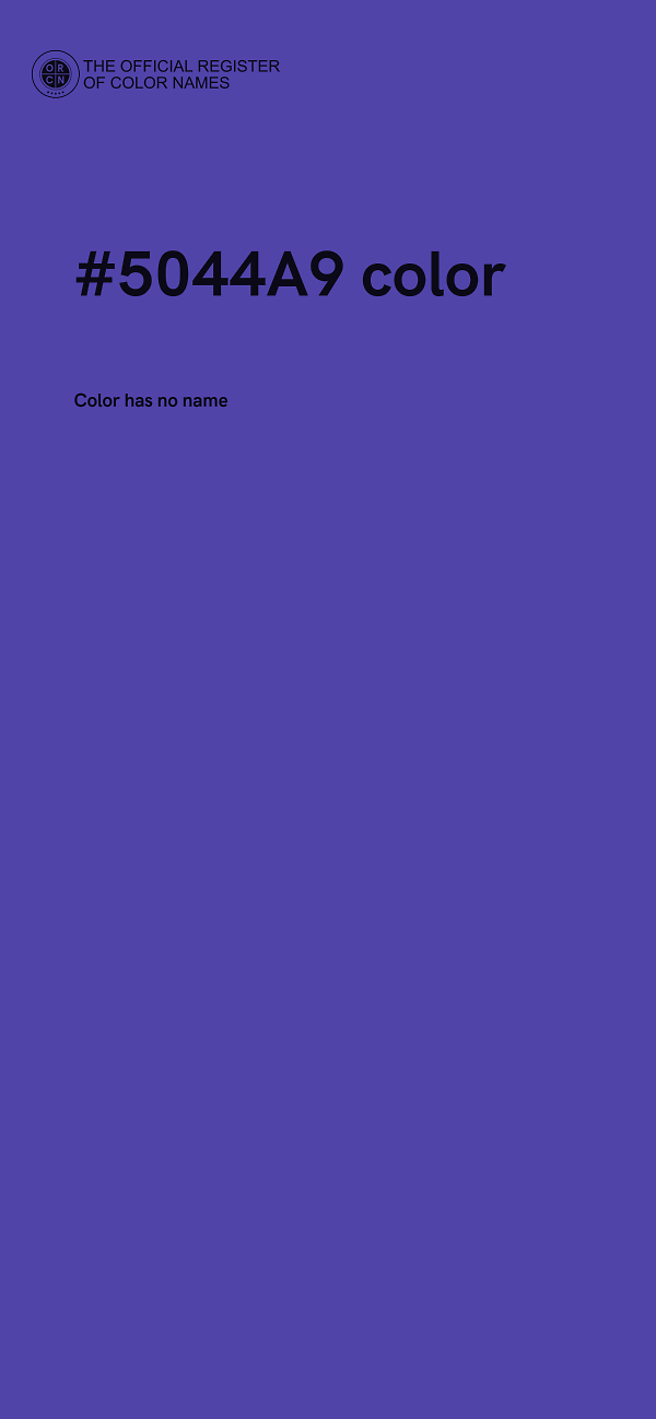 #5044A9 color image