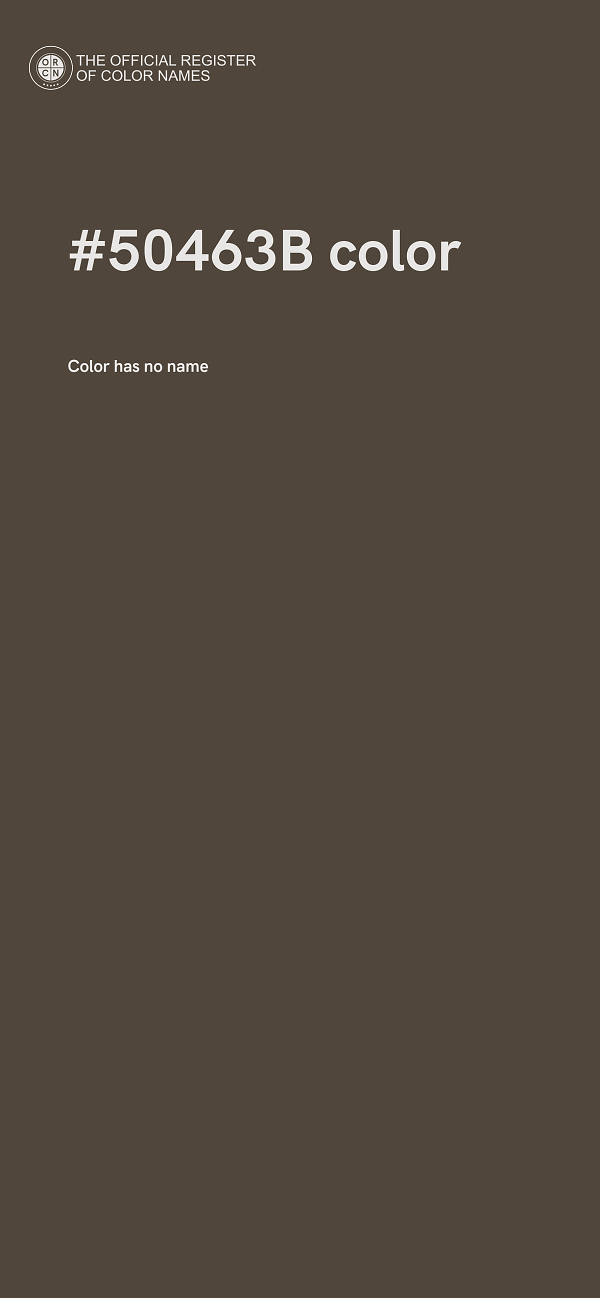 #50463B color image