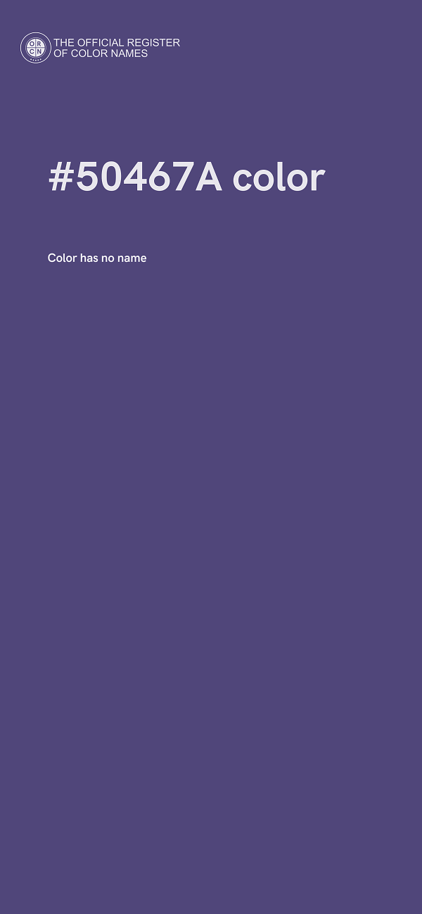 #50467A color image