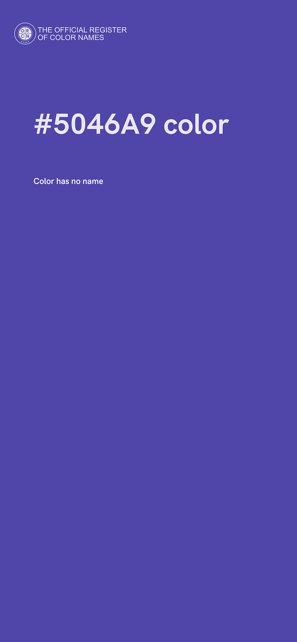 #5046A9 color image