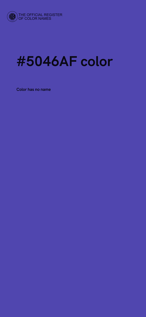 #5046AF color image