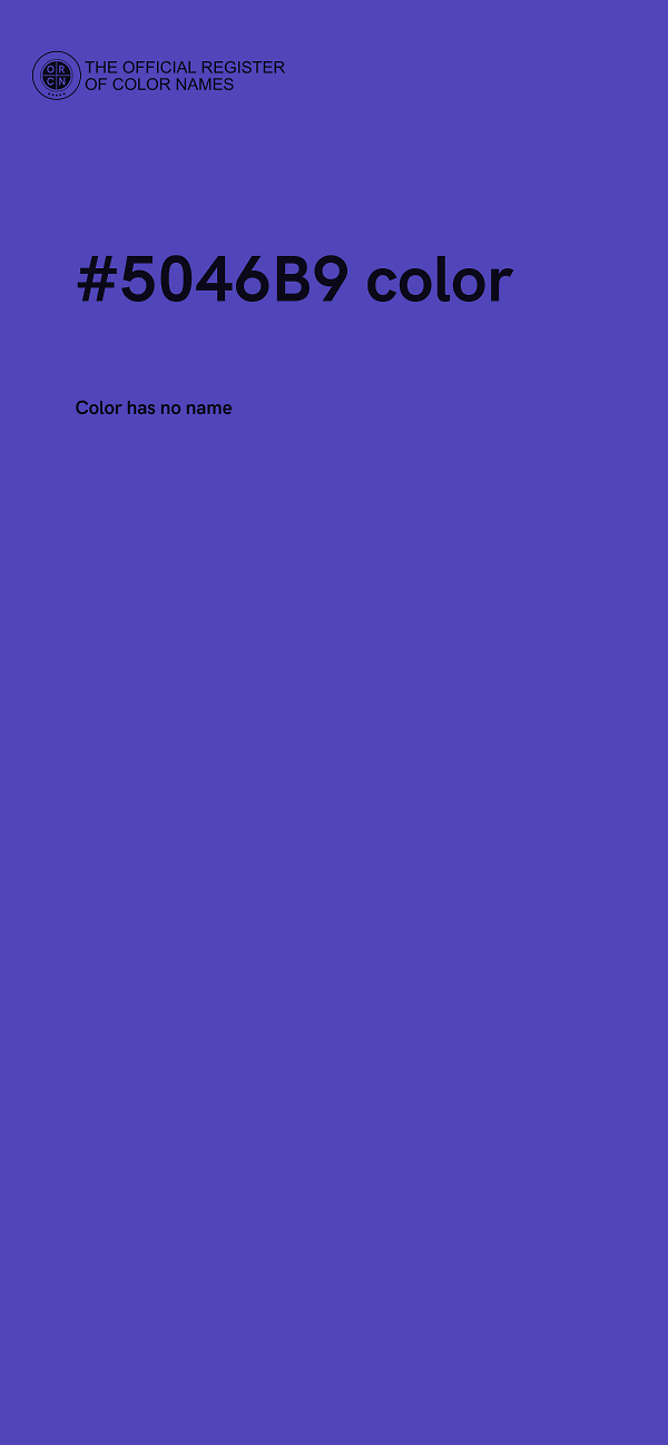 #5046B9 color image