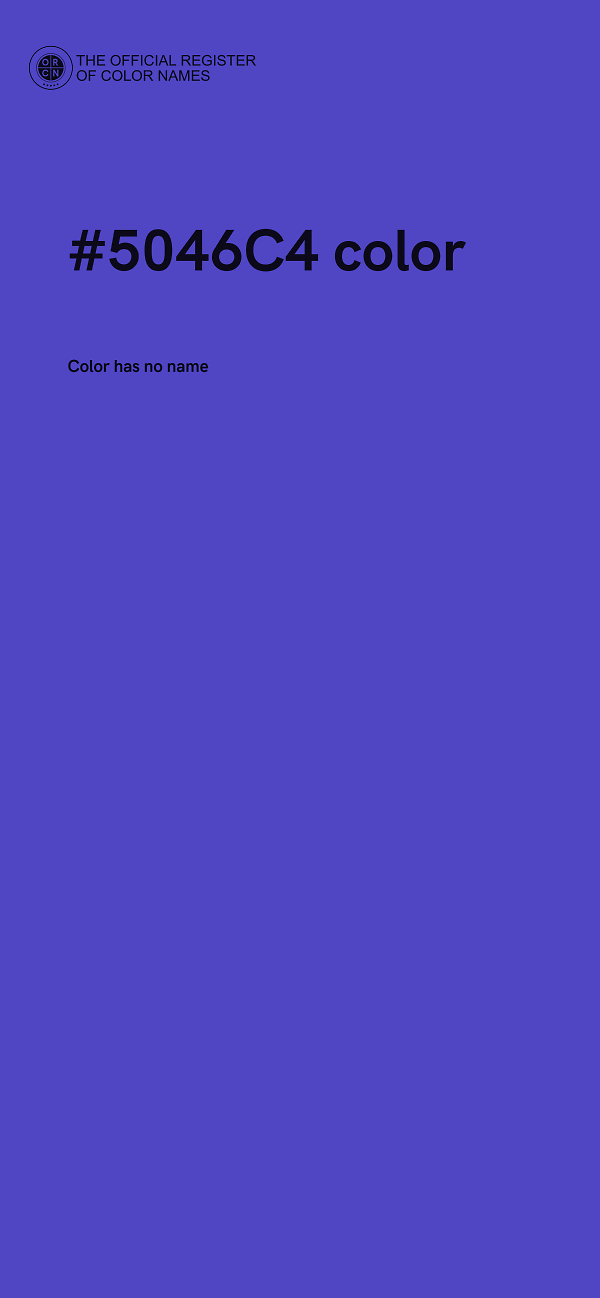 #5046C4 color image
