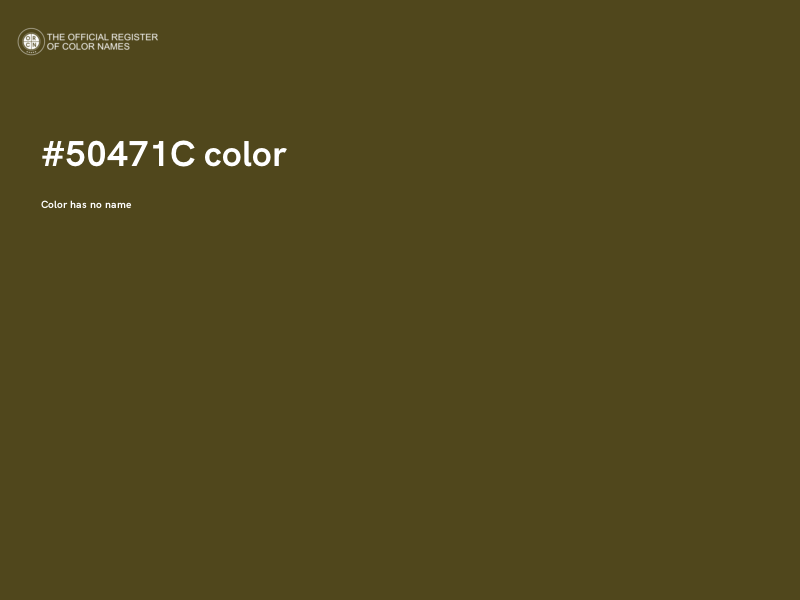 #50471C color image