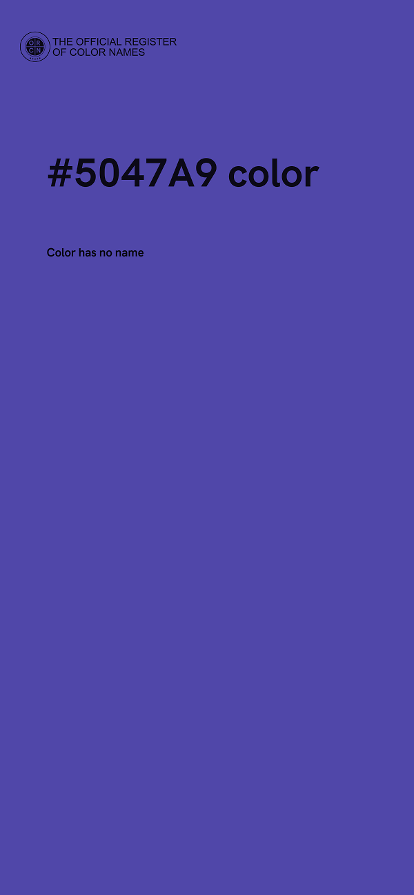 #5047A9 color image