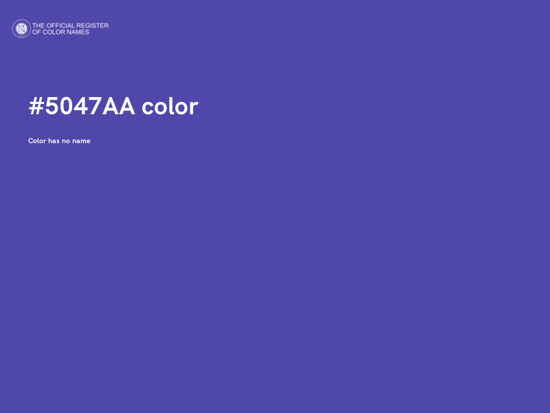 #5047AA color image
