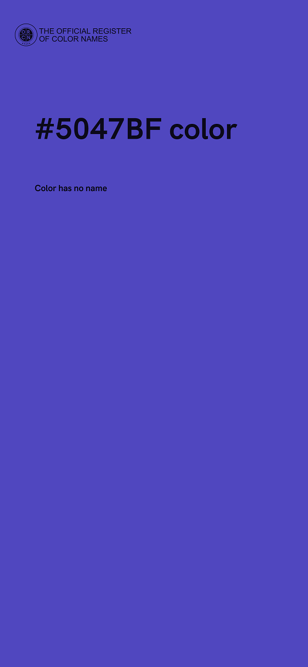 #5047BF color image