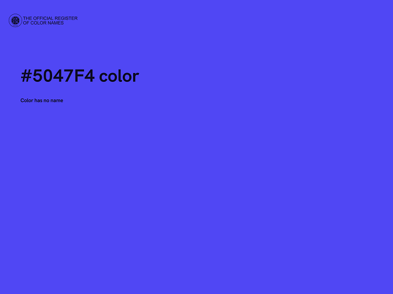 #5047F4 color image