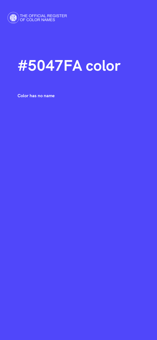 #5047FA color image