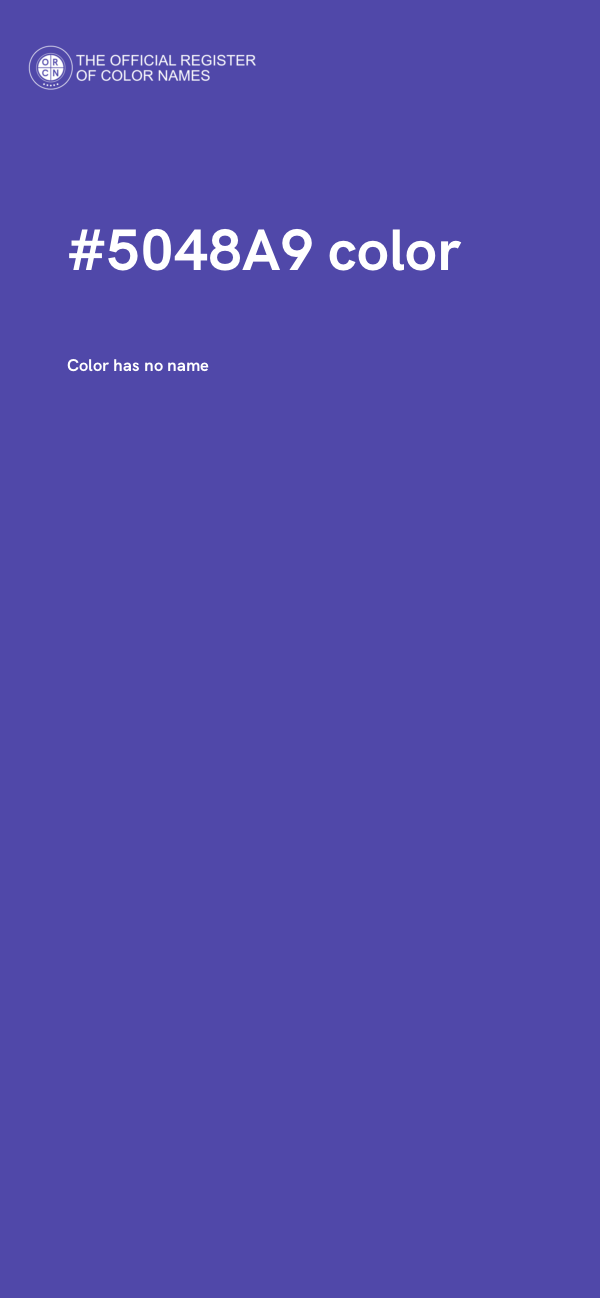 #5048A9 color image