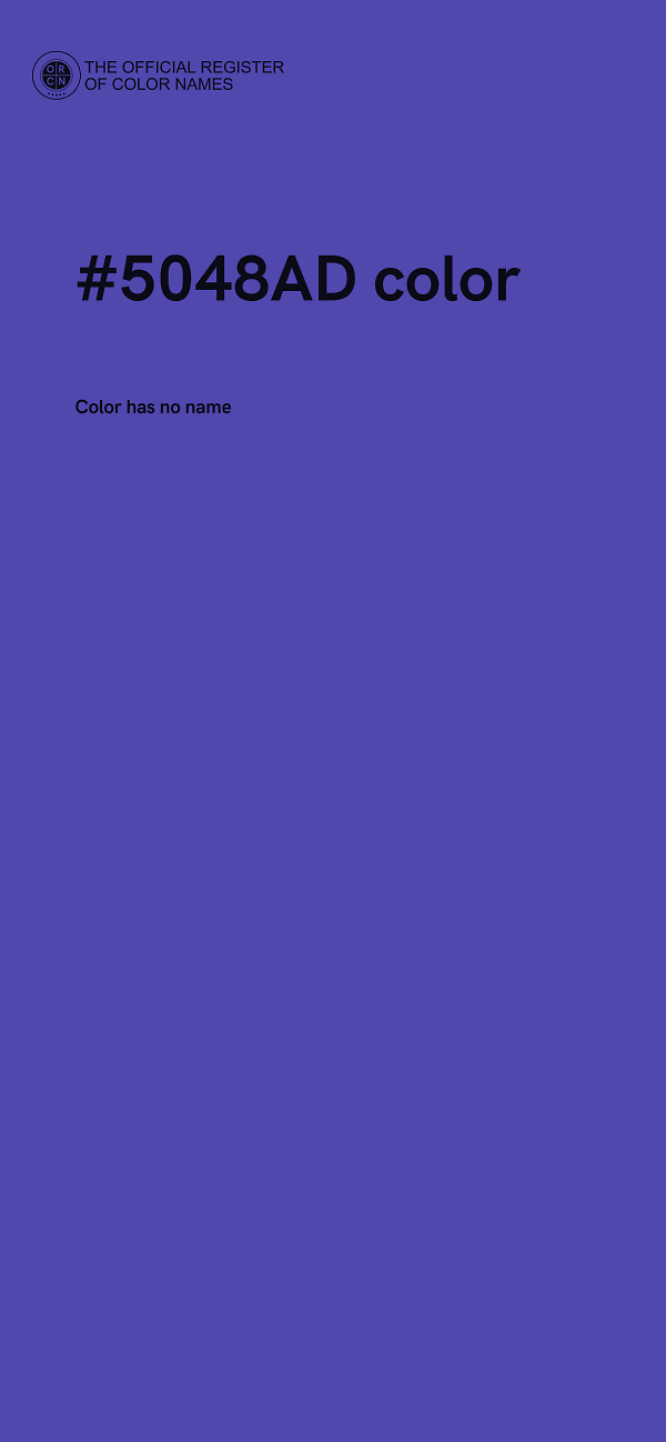 #5048AD color image