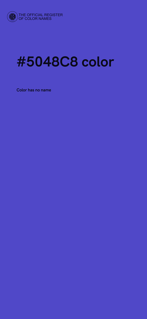 #5048C8 color image