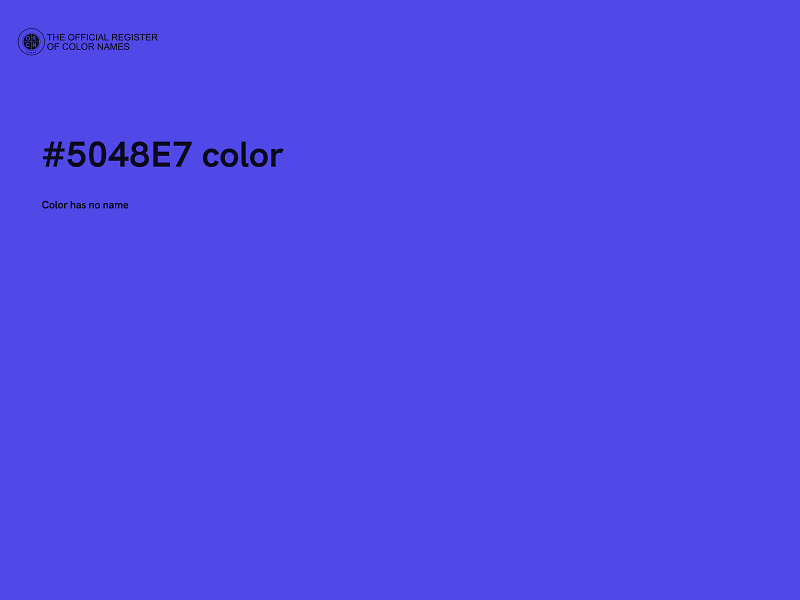 #5048E7 color image