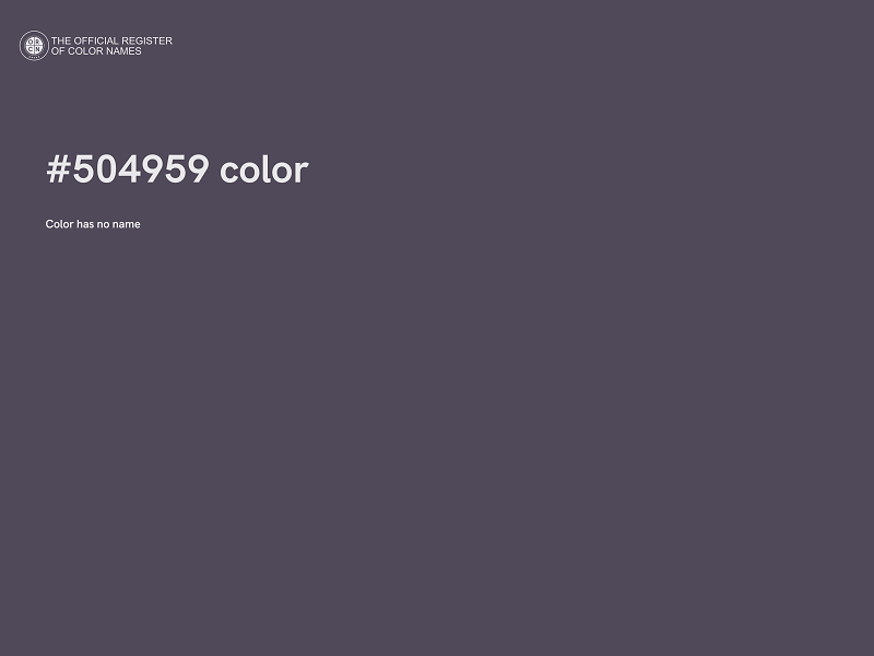 #504959 color image