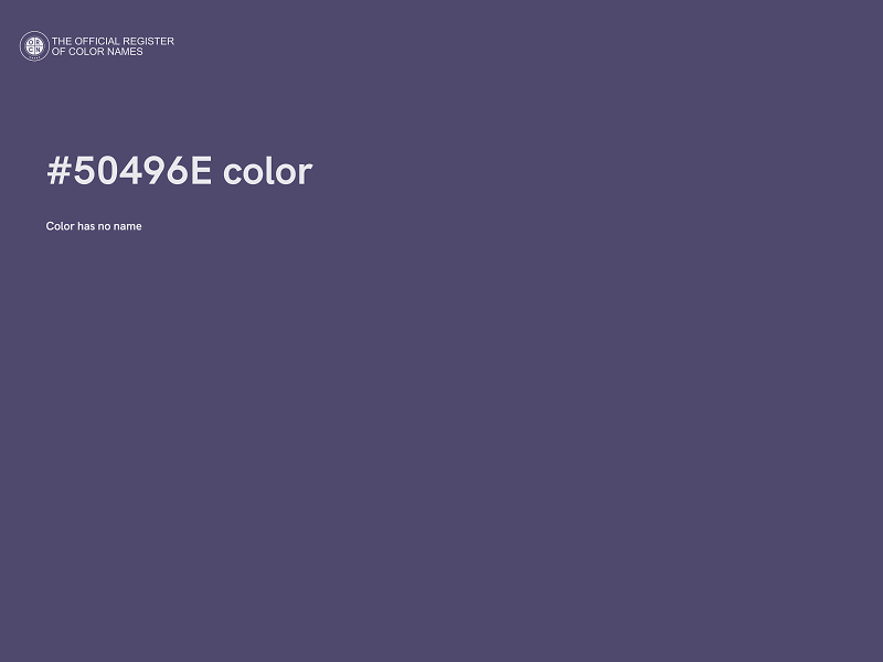 #50496E color image