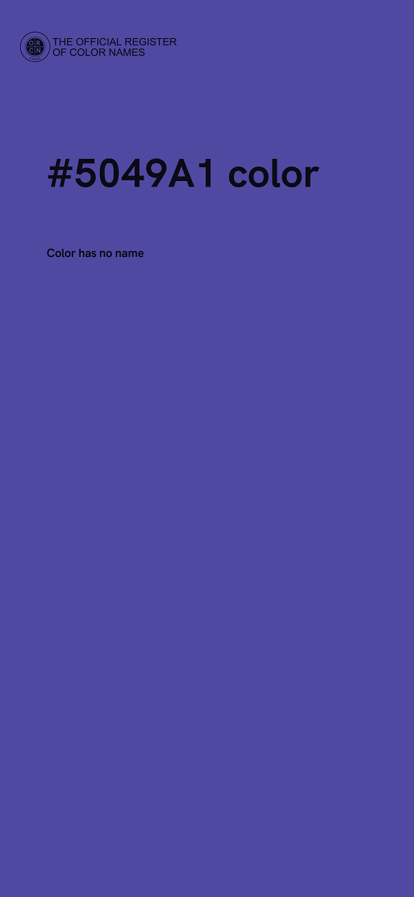 #5049A1 color image