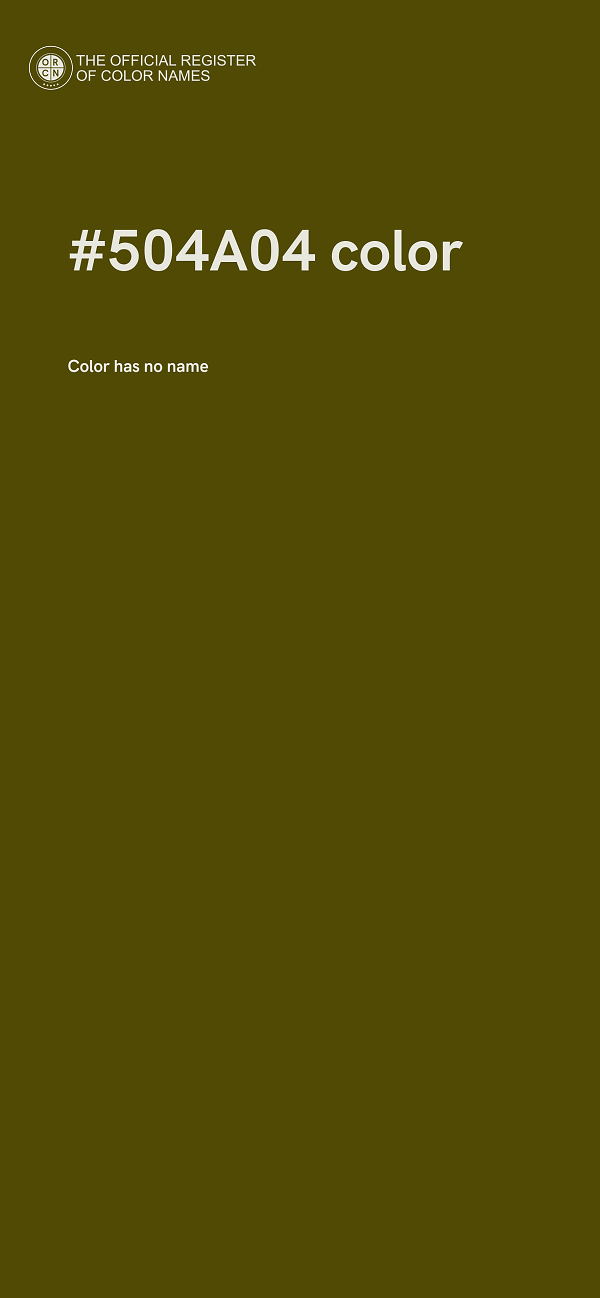 #504A04 color image