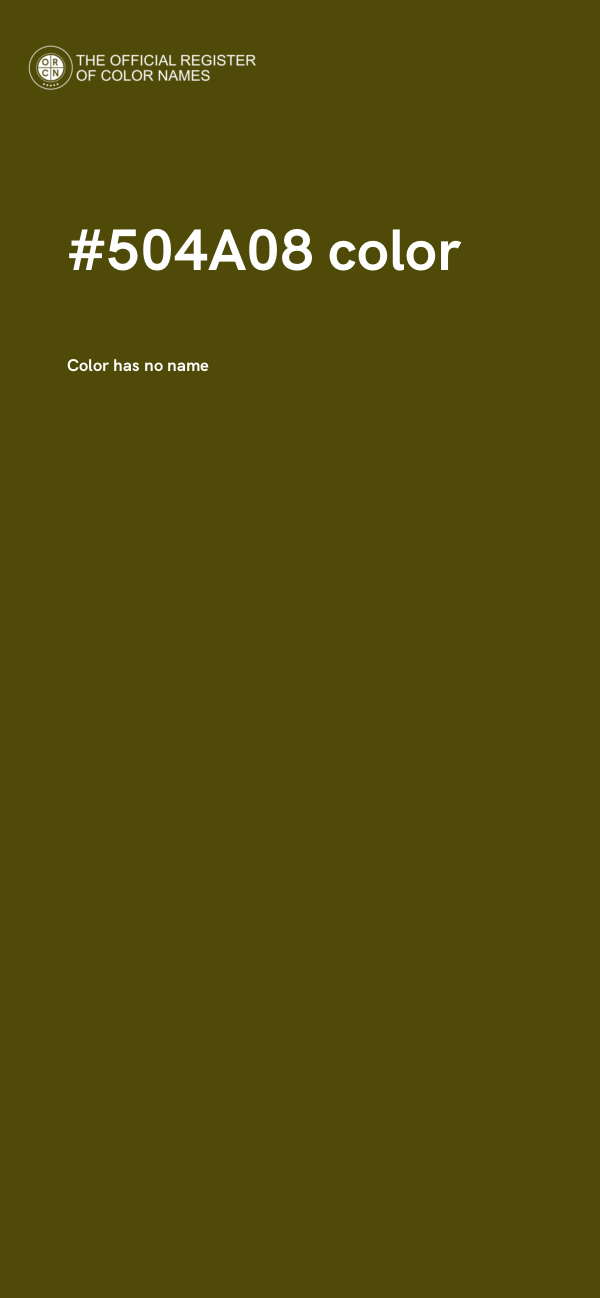 #504A08 color image