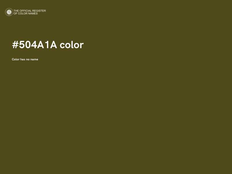 #504A1A color image