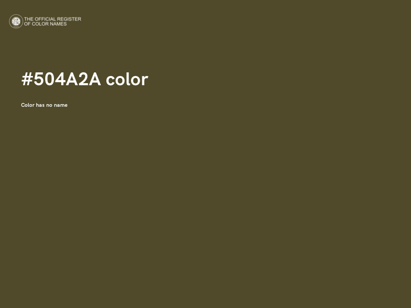 #504A2A color image