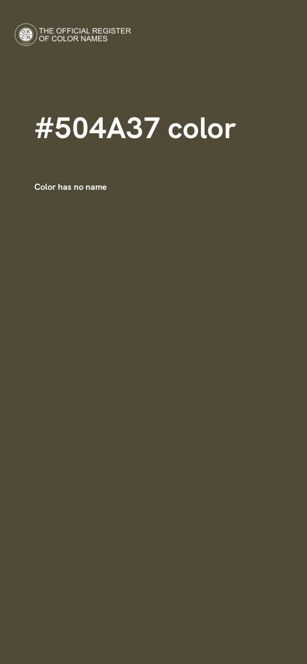 #504A37 color image