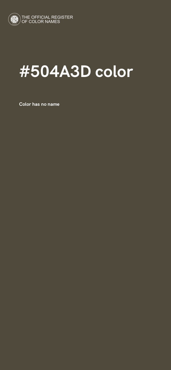 #504A3D color image