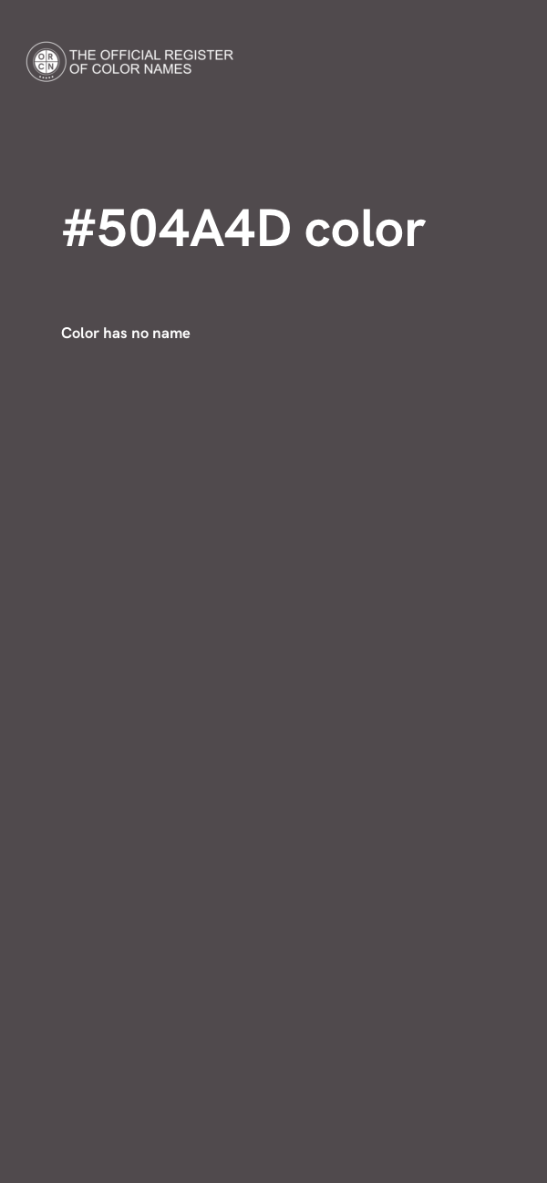 #504A4D color image