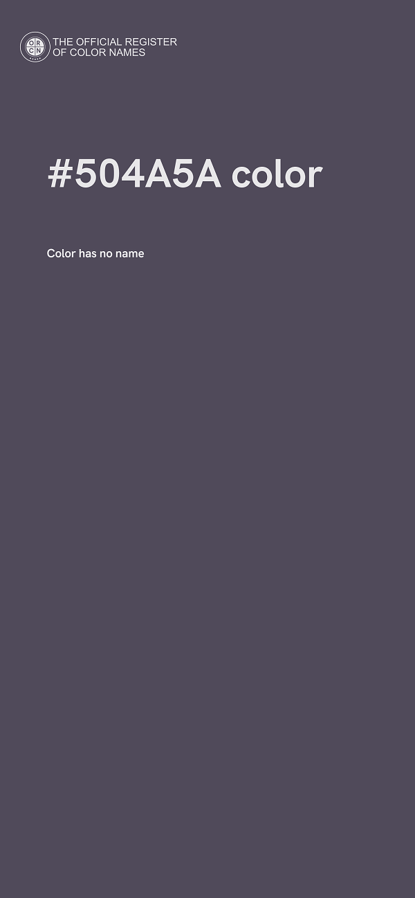 #504A5A color image