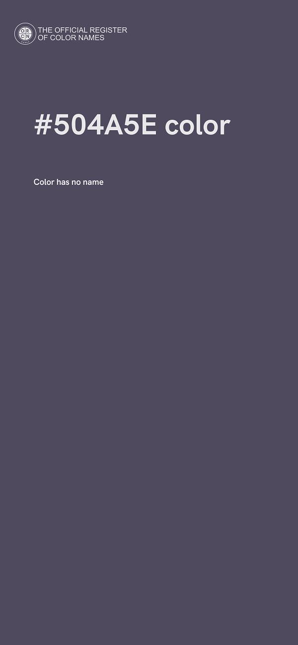 #504A5E color image