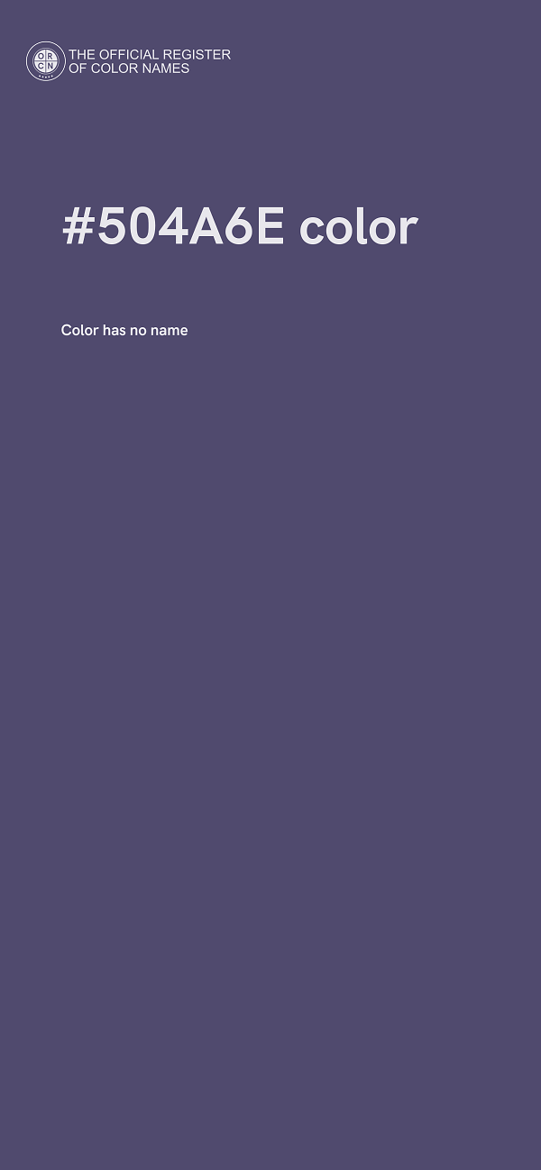 #504A6E color image